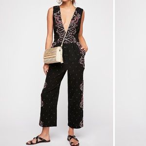NWT FREE PEOPLE SETTING SUN JUMPSUIT